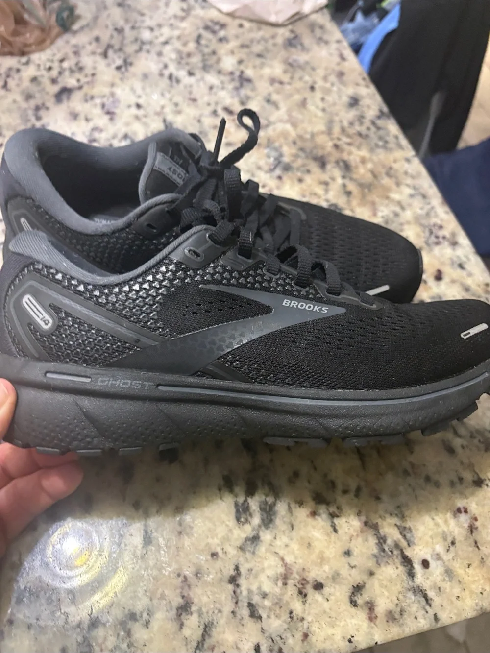 Brooks Ghost 14Men's Black Running Shoes - Lightweight Comfort